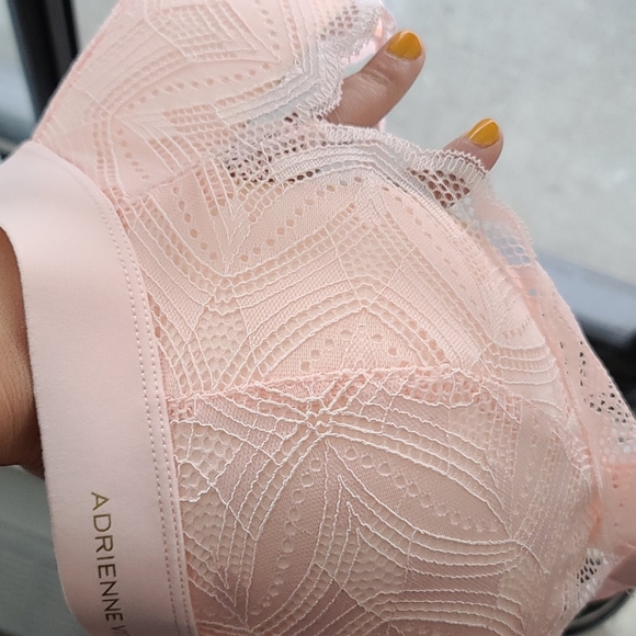 Adrienne vittadini studio bra pink white new - Picture 11 of 12